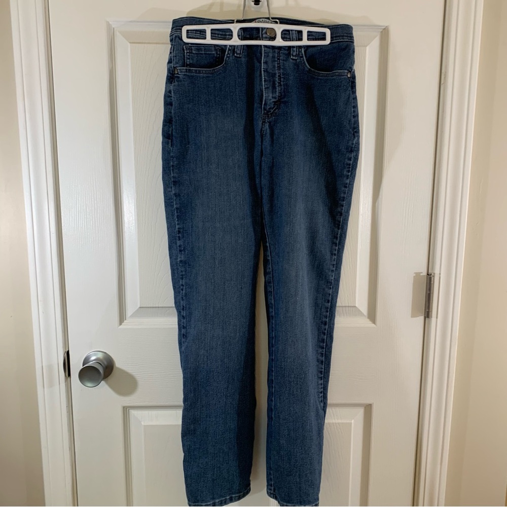 Lee Dark Blue Denim Jeans Straight Leg Classic Fit Size 6 Short